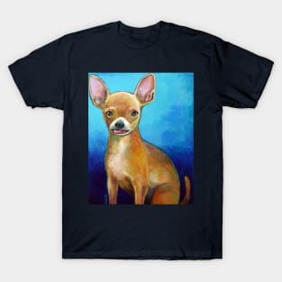 Carly the Derpy Chihuahua by Robert Phelps T-Shirt